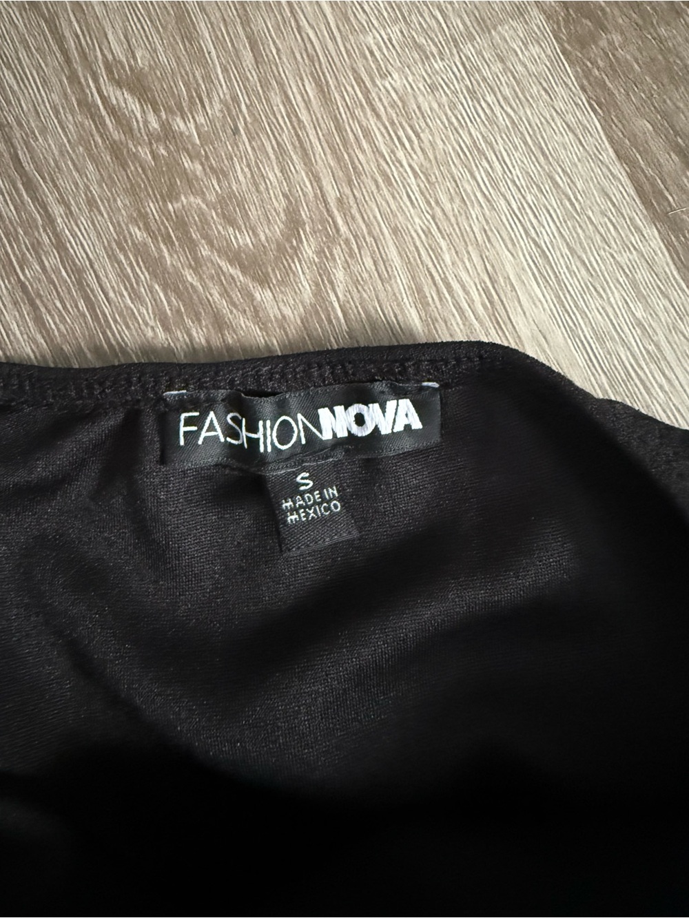 Fashion Nova Black High-Neck Wide-Leg Jumpsuit - Picture 6 of 7